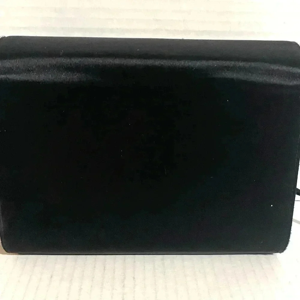 Gucci black satin vintage GP logo shoulder handbag - Picture 3 of 13